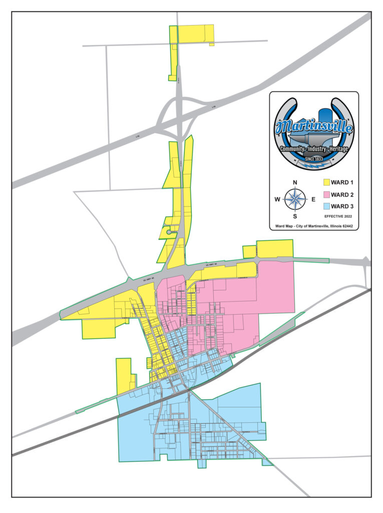 City of Martinsville Ward Map
