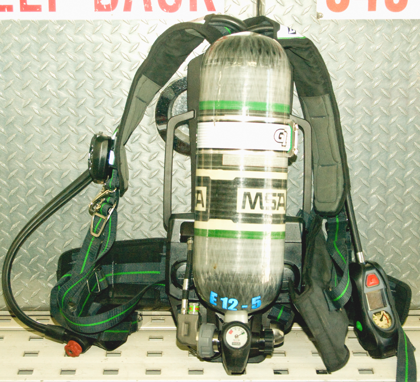 One of MFPD's SCBA air packs.