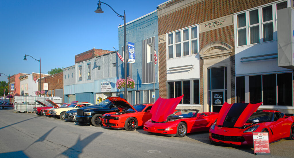 Photo: A line of cars parked on the south side of Cumberland Street during Chill at the Ville - Car Cruise-In.