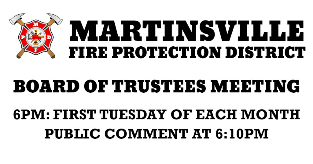 Martinsville Fire Protection District Trustee Meeting
